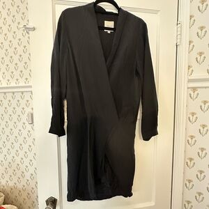 Elegant Black Drop Waist Dress